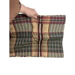 Croscill Rhinebeck Plaid Vallance New 94” x17.5”